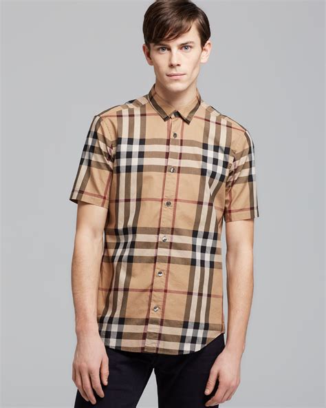 burberry brit shirt men's|burberry plaid shirt men's.